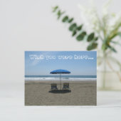 Ik wou dat je hier was... briefkaart (Staand voorkant)