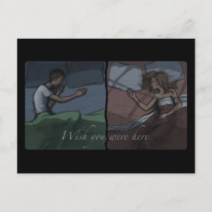 Ik wou dat je hier was briefkaart