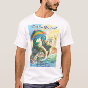 Ik wou dat je hier was Dinosaur Vacatie T-shirt