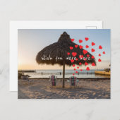 Ik wou dat je hier was feestdagenkaart (Voorkant / Achterkant)