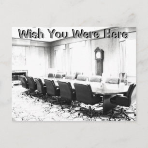 Ik wou dat je hier was uitnodiging briefkaart