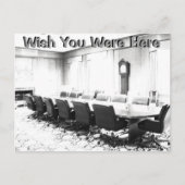 Ik wou dat je hier was uitnodiging briefkaart (Voorkant)