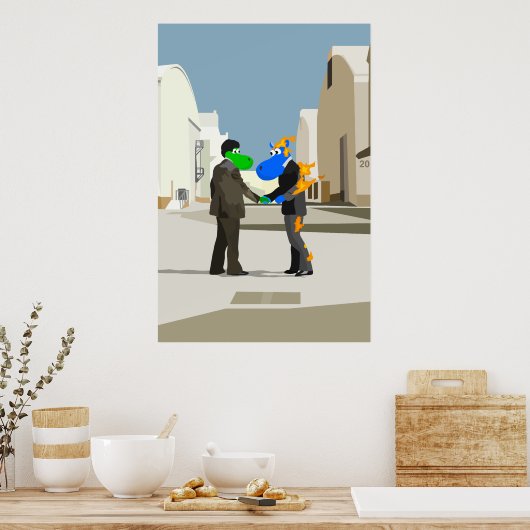 Ik wou dat je Hippo was Poster (Keuken)