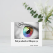 Ik wou dat je kon zien briefkaart (Staand voorkant)