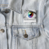 Ik wou dat je kon zien vierkante button 5,1 cm (In situ)