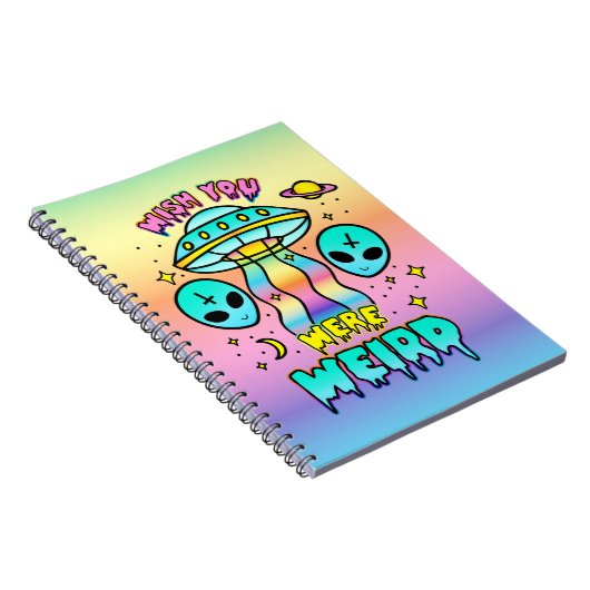 Ik wou dat je raar was - buitenaardse wezens notitieboek (Rechterzijde)