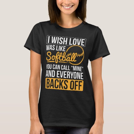 Ik wou dat liefde was als Softll Softll Speler Sof T-shirt (Voorkant)