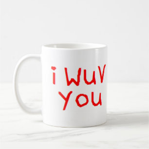 ik wuv je koffie - mok