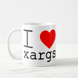 Ik ❤️ xargs koffiemok