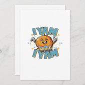 Ik Yam Wat Ik Yam Classic Design Voor Thanksgiving Feestdagenkaart (Voorkant / Achterkant)