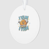 Ik Yam Wat Ik Yam Classic Design Voor Thanksgiving Ornament (voorkant)