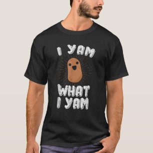 Ik Yam Wat Ik Yam Funny Potato T Shirt Pun Thanksg