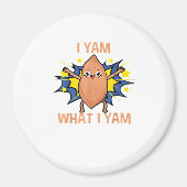 Ik Yam Wat Ik Yam Grappige Zoete Aardappel Thanksg Magneet (Voorkant)