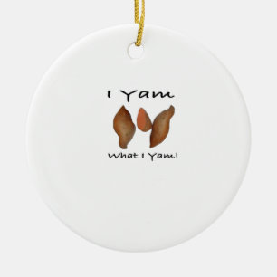 Ik Yam Wat Ik Yam, Ik Yam Wat Ik Yam, komisch, Sch Keramisch Ornament