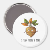 Ik Yam Wat Ik Yam Schattigee en gezellige Autumn D Magneet (Voorkant / Achterkant)