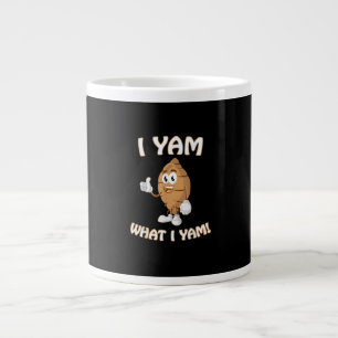 Ik Yam Wat Ik Yam Shirt Grappige Thanksgiving Voed Extra Grote Beker