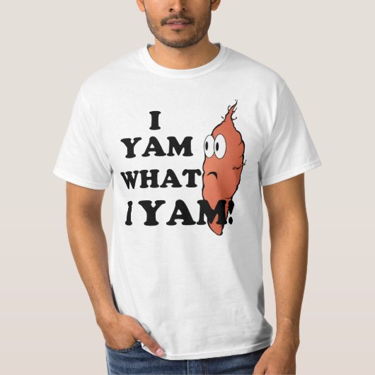 Ik Yam wat ik Yam T-shirt (Voorkant)