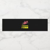 Ik Yam Wat Ik Yam Zoete Aardappel Thanksgiving Lui Waterfles Etiket (Enkel label)