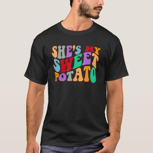Ik Yam Zijn zoete aardappelparen die overeenkomen  T-shirt (Voorkant)