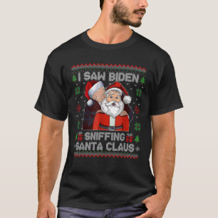 Ik zag Biden snuffelen aan Sinterklaas Grappig Bid T-shirt