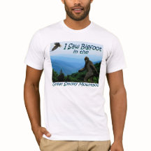 Ik zag Bigfoot-Great Smoky Mountains Fited T shirt