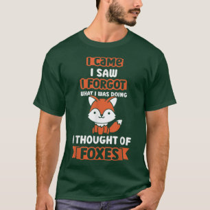 Ik zag dat ik vergeten was wat ik deed. t-shirt
