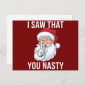 Ik zag dat je een akelige grappige kerst hebt feestdagenkaart (Voorkant / Achterkant)