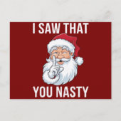 Ik zag dat je een akelige grappige kerst hebt feestdagenkaart (Voorkant)