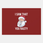 Ik zag dat je een akelige grappige kerst hebt inpakpapier vel (Voorkant)