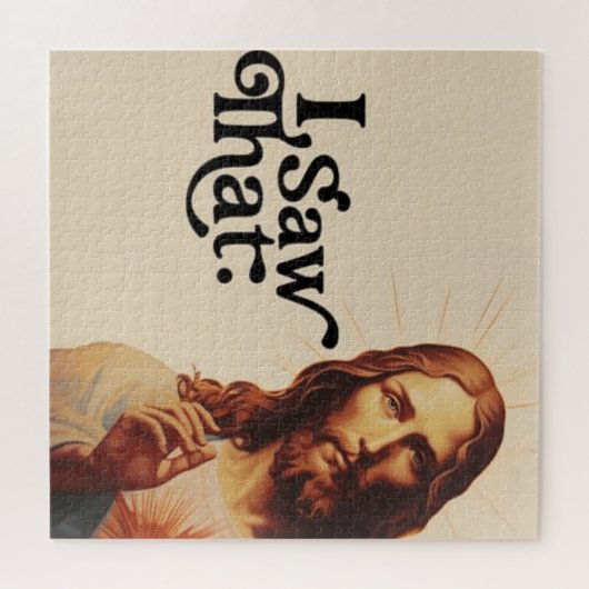Ik zag dat, Jezus Art, ik zag die Jezus Legpuzzel (Horizontaal)