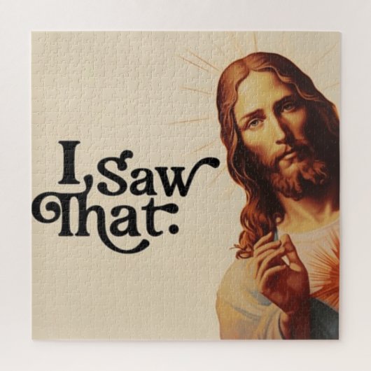 Ik zag dat, Jezus Art, ik zag die Jezus Legpuzzel (Verticaal)