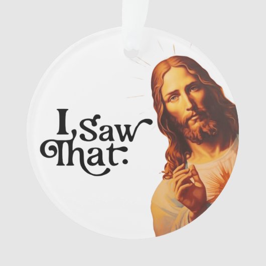 Ik zag dat, Jezus Art, ik zag die Jezus Ornament (voorkant)