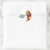 Ik zag dat, Jezus Art, ik zag die Jezus Ronde Sticker (Tas)