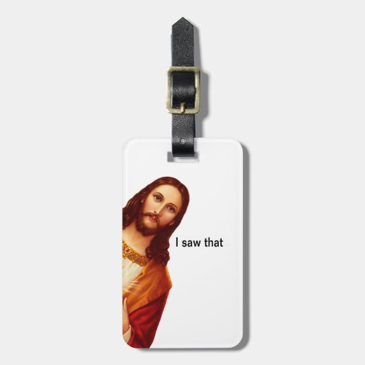 Ik zag dat Jezus Luggage Label reisde Bagagelabel (Voorkant verticaal)