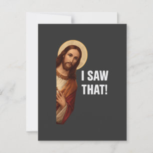 Ik zag dat Jezus Meme Briefkaart
