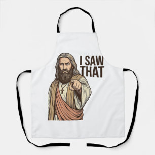 Ik zag dat religieuze wijzende vintage gravure Sh Schort