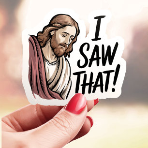 Ik Zag Die Jezus Vinyl Sticker