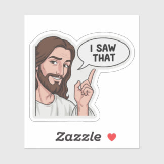 ik zag die meme Sticker Grappige Meme Sticker