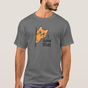 Ik zag die Oranje Tabby Cat T-shirt