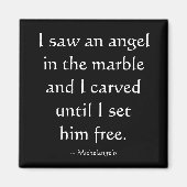 Ik zag een Angel Quote Magneet (Voorkant)