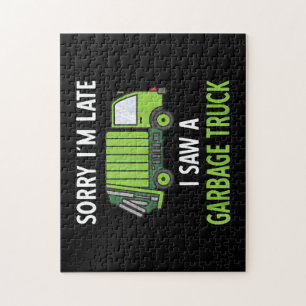 Ik zag een vuilniswagen Costume Recycling Garbage Legpuzzel