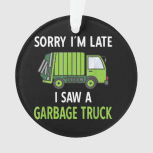 Ik zag een vuilniswagen Costume Recycling Garbage Ornament