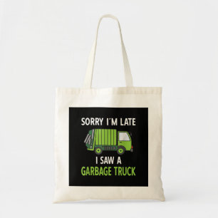 Ik zag een vuilniswagen Costume Recycling Garbage Tote Bag