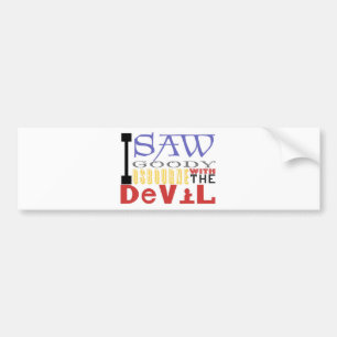 Ik zag Goody Osbourne met The Devil Bumpersticker