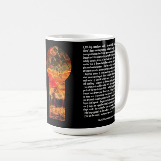 Ik zag je me verneuken koffiemok (Voorkant rechts)