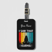 Ik zag Karma Bagagelabel (Voorkant (verticaal))