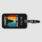 Ik zag Karma Bagagelabel (Voorkant (horizontaal))