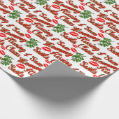 Ik zag mama de kerstman kussen cadeaupapier (Hoek)