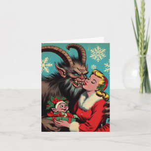 Ik zag mama Krampus zoenen Kaart