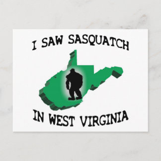 Ik zag Sasquatch in West Virginia Briefkaart